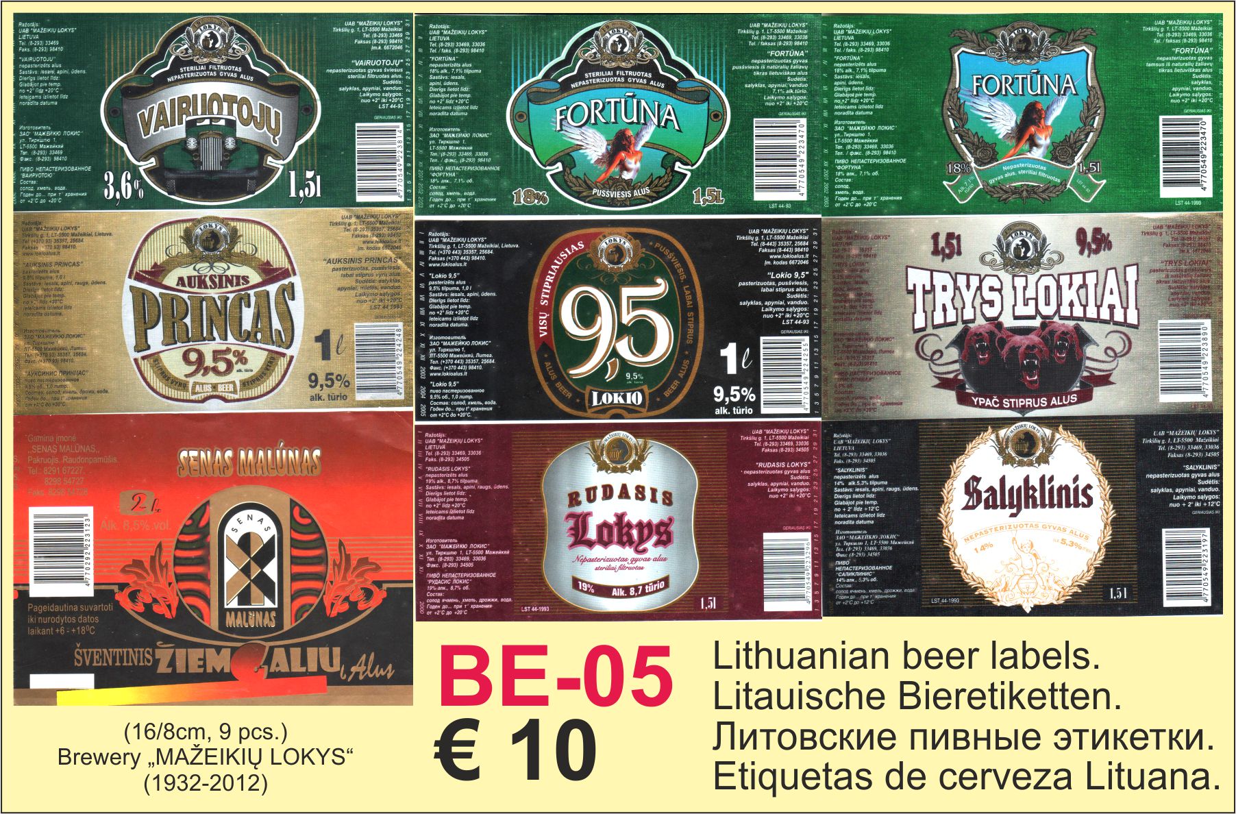 Lithuanian Beer Labels